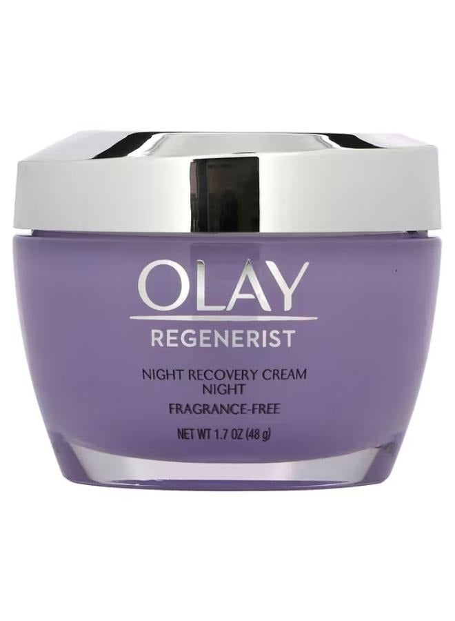 Olay, Regenerist, Night Recovery Cream, Fragrance-Free, 1.7 oz (48 g)