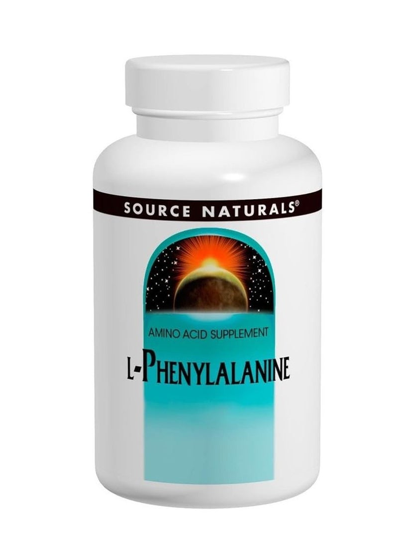 Source Naturals L-Phenylalanine, Protein Synthesis, Hormone Production, 500 mg, 50 Tablets