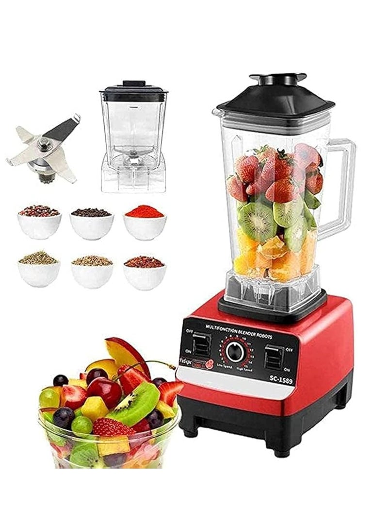 Silver Crest Blender for Vegetable, Fruits, Spices With 2 Jars 4500w Heavy Duty