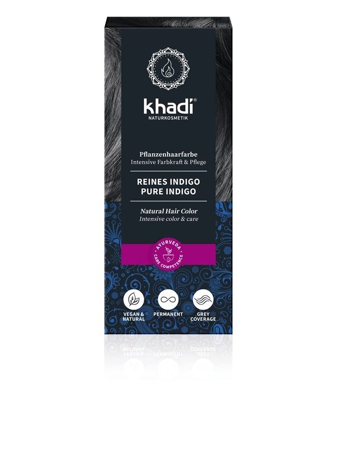 Khadi - Hair Colour - Pure Indigo - black - 100g