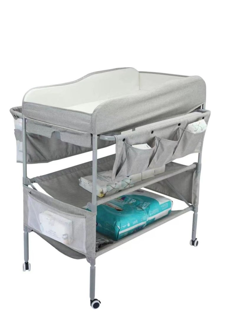 COOLBABY Baby Diaper Table Portable Multi-Functional Folding Baby Touch Table Changing Diapers Mobile Newborn Care