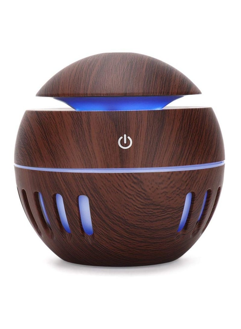 Cool Mist Humidifier, Aromatherapy Diffuser, with Colorful LEDs for Home Bedroom Office, Diffusers for Essential Oils, 130ml USB Desktop Humidifier, Gifts for Mom Women