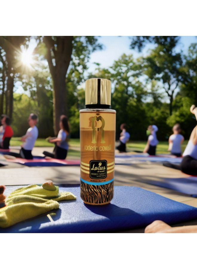 Lotus Alwadi - Roderio Covalli Fragrance, Body Mist Women signature Collection, 8.4 Ounce (6 piece Gift Set)