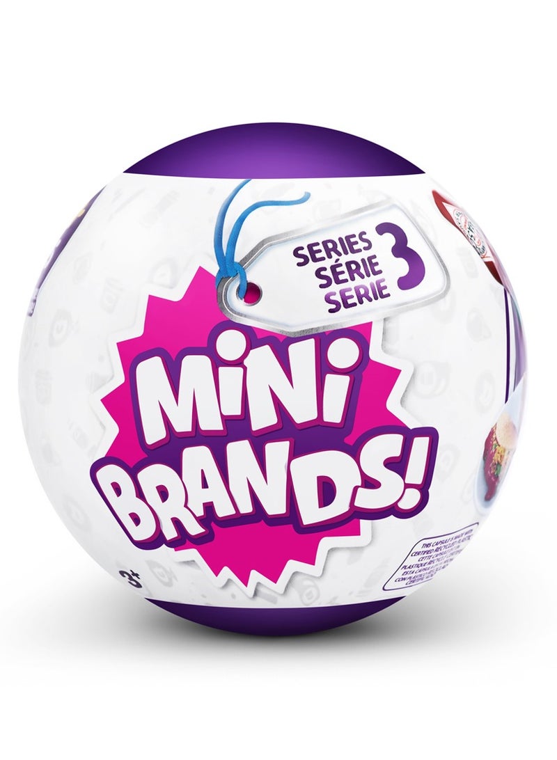 ZURU 5 SURPRISE MINI BRANDS Global Brands Series 3, 90+ Mini toys to collect for Ages 3+