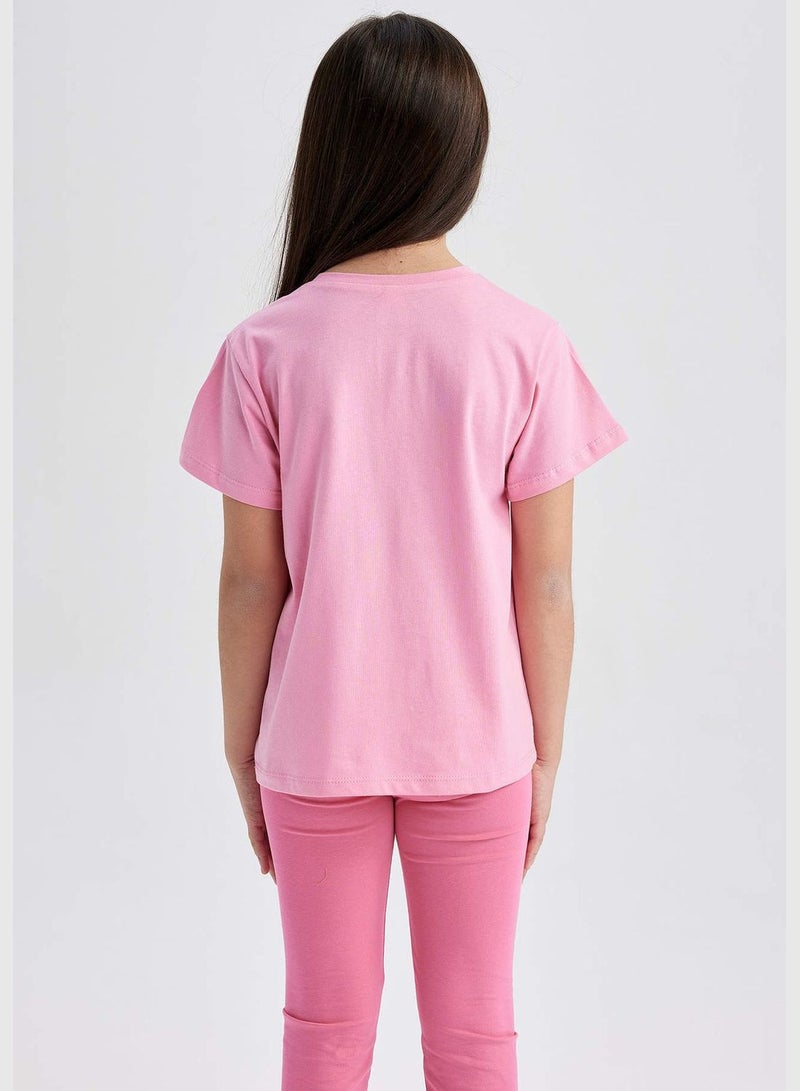 Girl  Knitted Short Sleeve Body