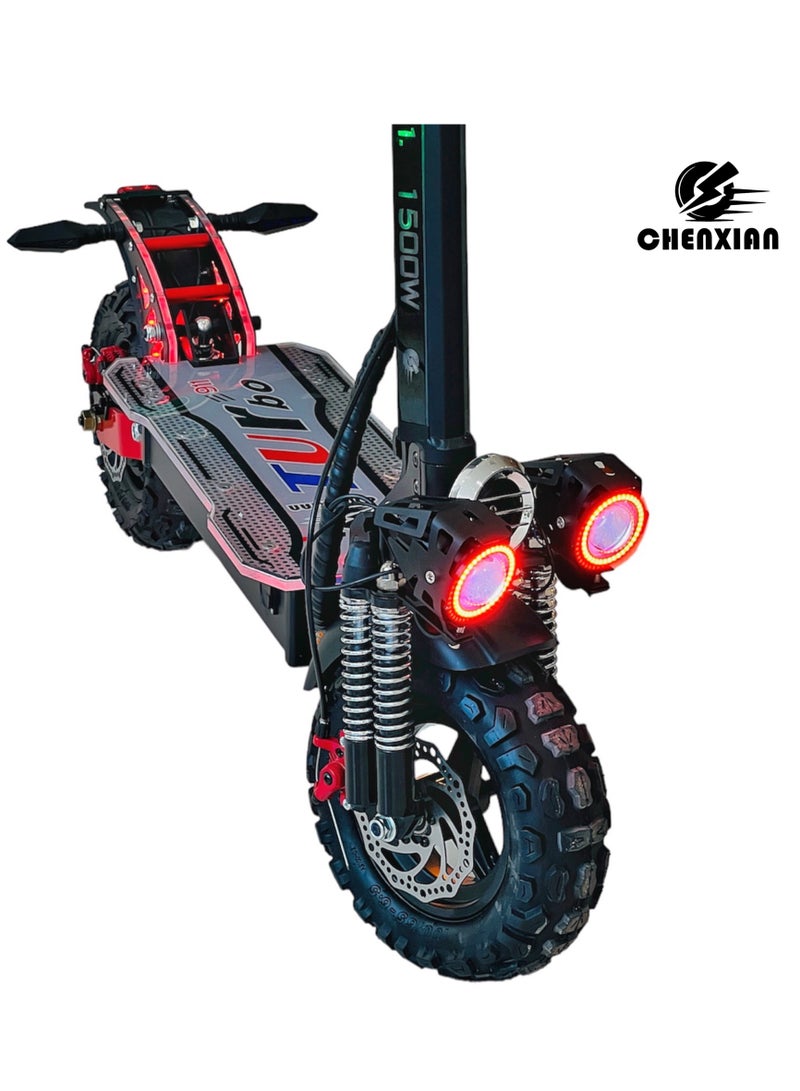 High power scooter with speed of 70Km/h and colour change system with remote