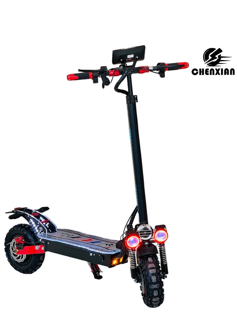 High power scooter with speed of 70Km/h and colour change system with remote