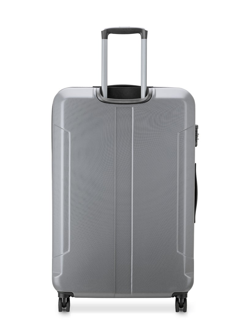 Depart Hard 81cm Hardcase Expandable 4 Wheel Check-in Luggage Trolley Case Grey - 00314583001 X9