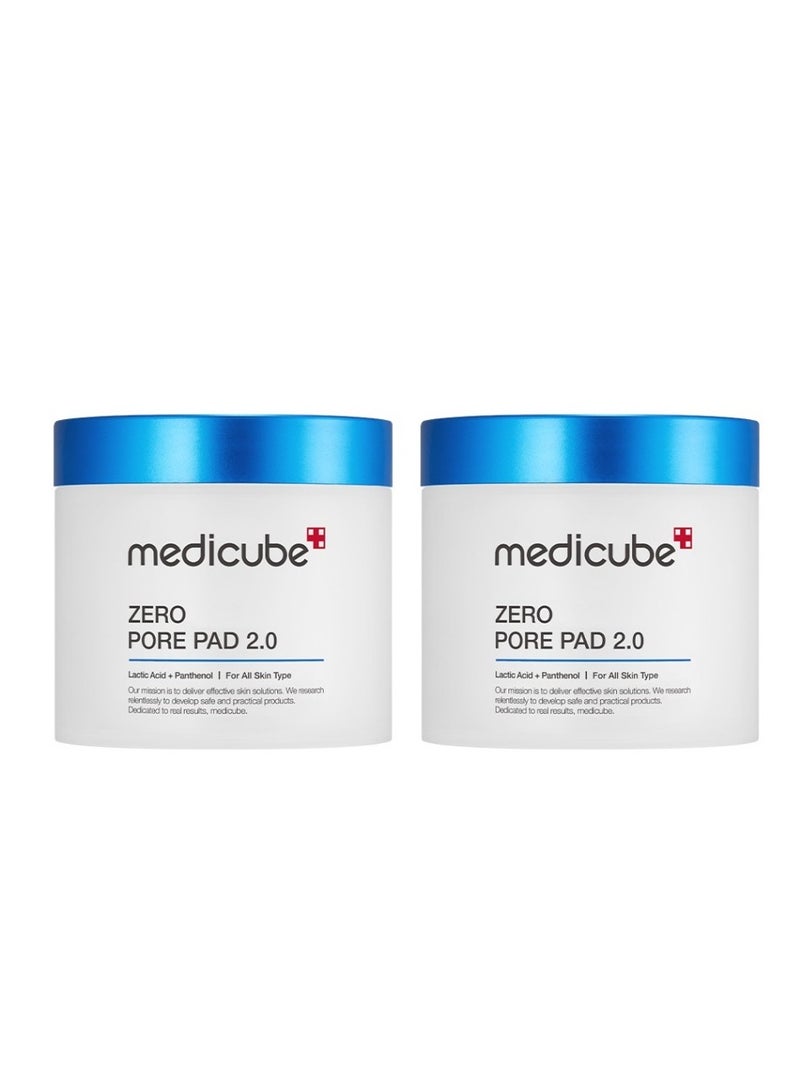 Medicube Zero Pore Pad 2.0, Blackhead, Exfoliate & Salicylic Acid Toner Pad (70ea) - Twin