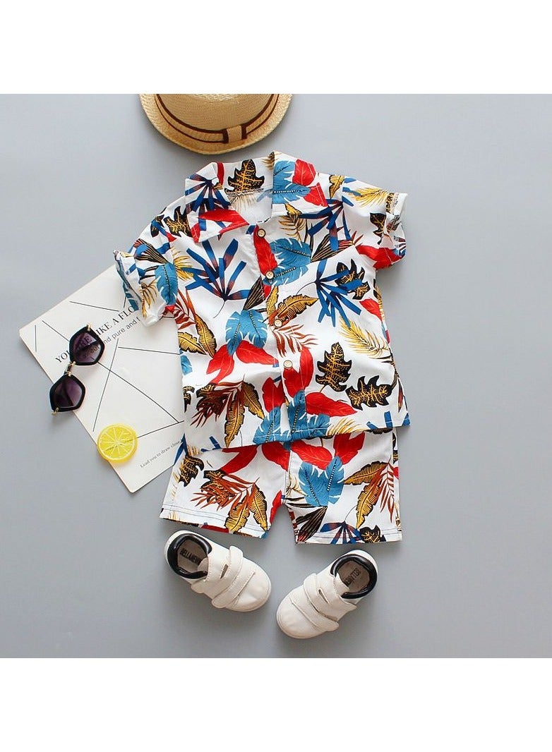 New Children's Short Sleeved Shirt Two-Piece Set