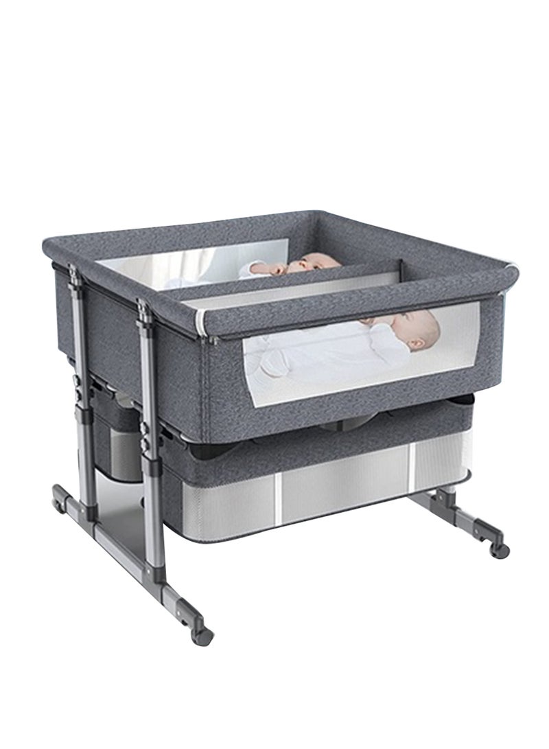 Twin Bassinets For Twins - Adjustable, Mesh, Storage