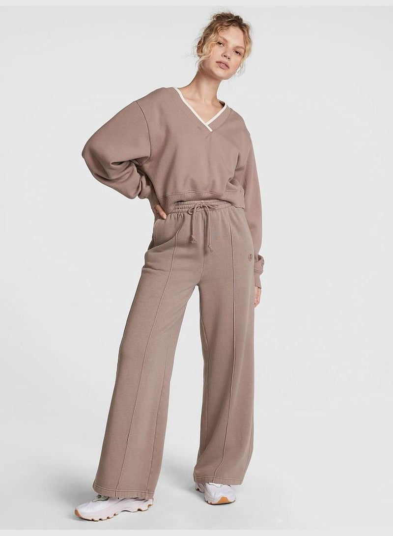 Premium Fleece Wide-Leg Pants