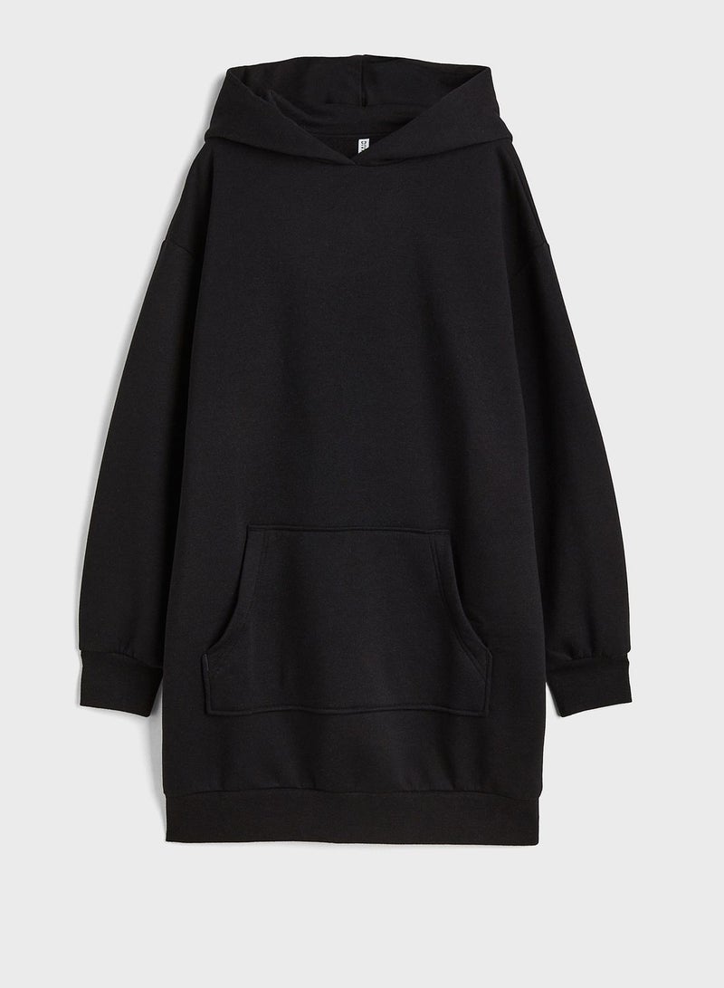 Drawstring Knitted Hoodie