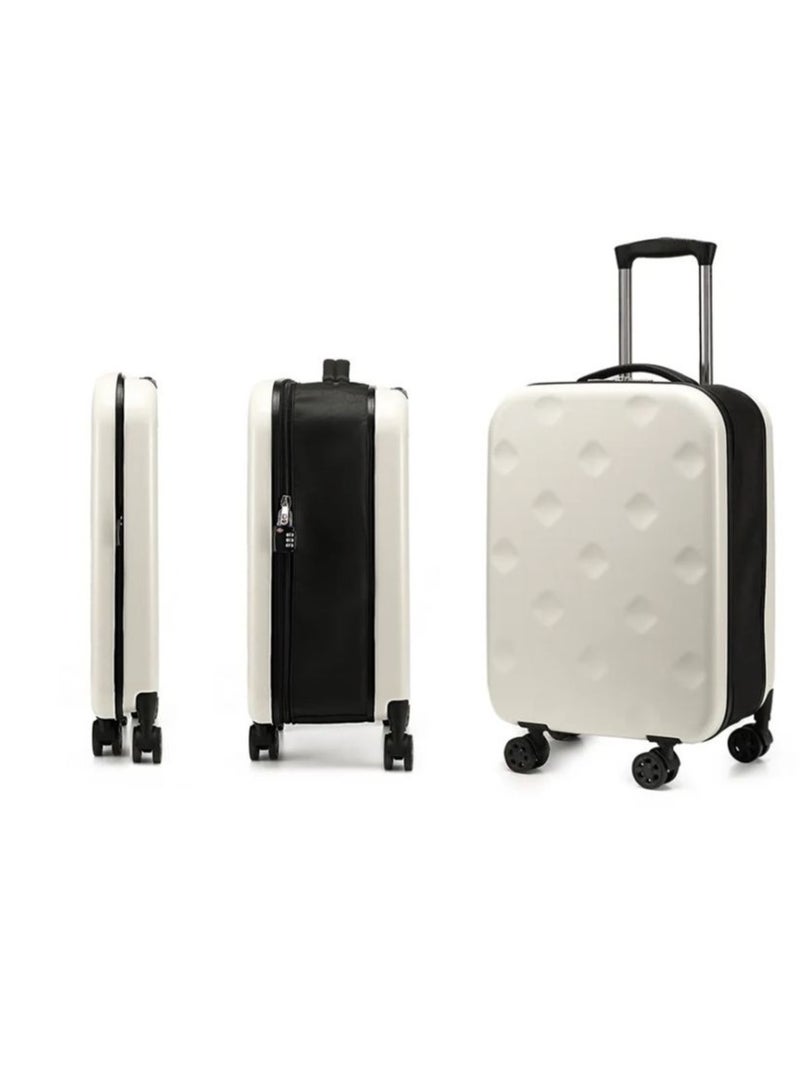 Collapsible Suitcase Luggage New Folding 4 Wheels Hardside Trolley Travel Business Portable Foldable Luggage 24 Inches (Medium Size)