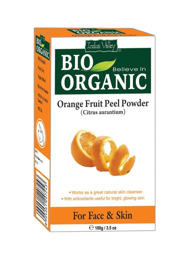Orange Peel Fruit Powder Face Pack For Glowing Skin & Removing Skin Impurities 100grams