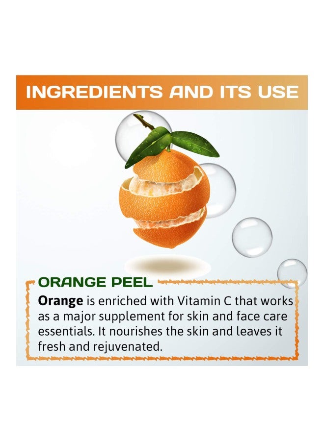 Orange Peel Fruit Powder Face Pack For Glowing Skin & Removing Skin Impurities 100grams