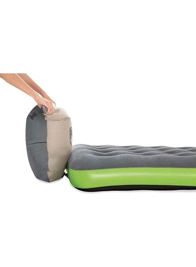 Pavillo Roll & Relax Airbed Twin 1.88m X 99cm X 22cm 26-67619 Rubber Grey/Green 188x99x22centimeter