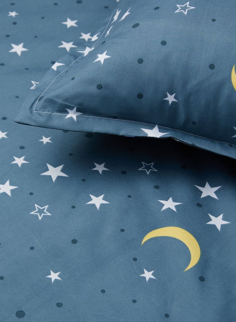 Stars & Moon Print Bedding Set - Double 200X200Cm