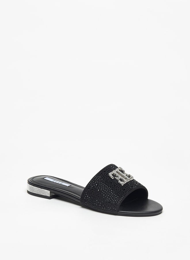 Women's Logo Detail Slip-On Sandals