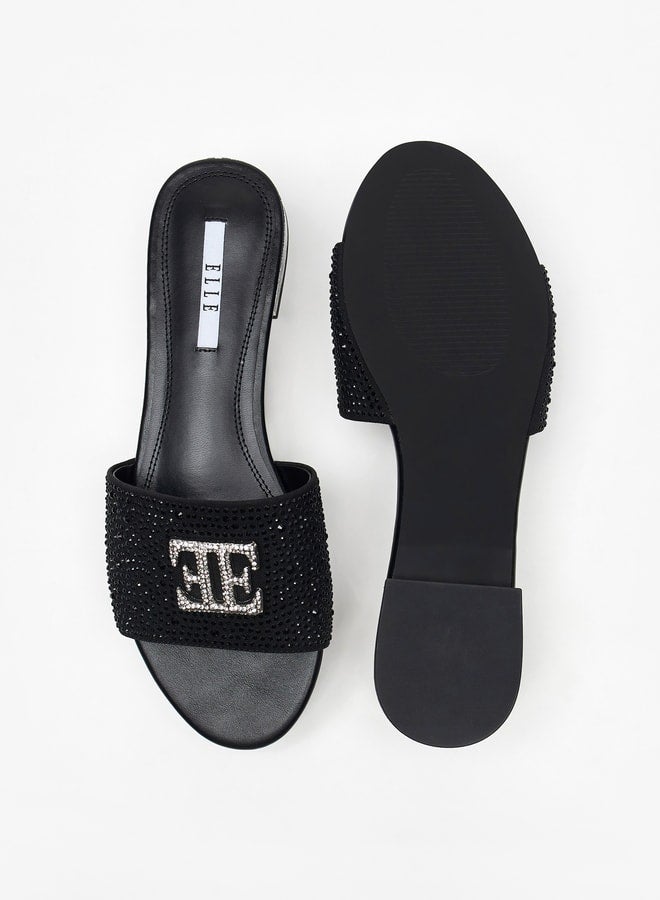 Women's Logo Detail Slip-On Sandals