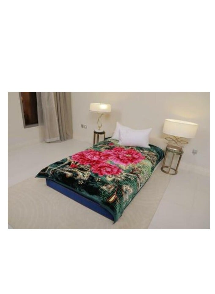 Parry Life Spinacho Single Ply Embossed Blanket 160X220 cm