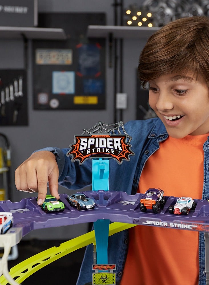 METAL MACHINES Spider Strike Playset Series 1 For Ages 4+