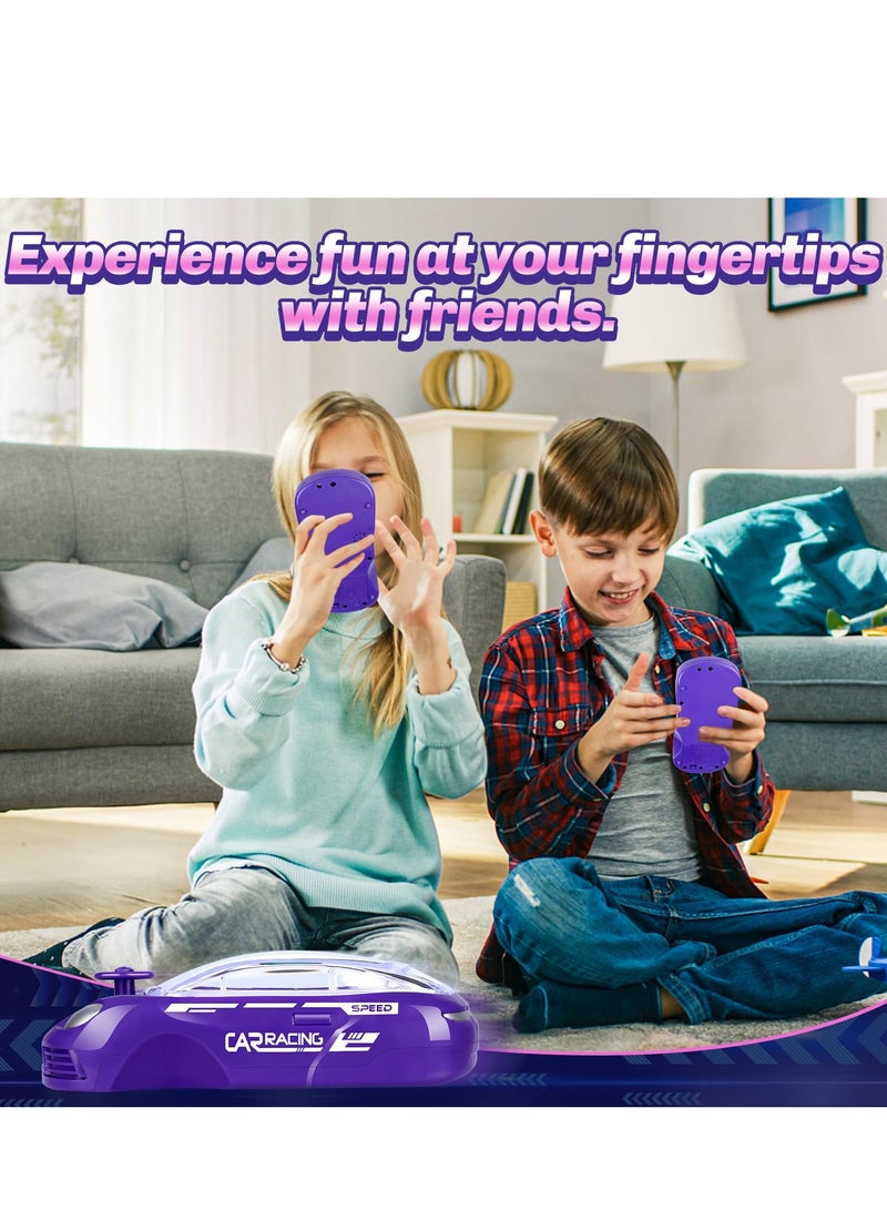 Handheld Car Racing Game for Kids, Simulation Racing Car Game Machine, Console Brain Game Thinking Training Large Screen, Exercise Hand-Eye Coordination for Children