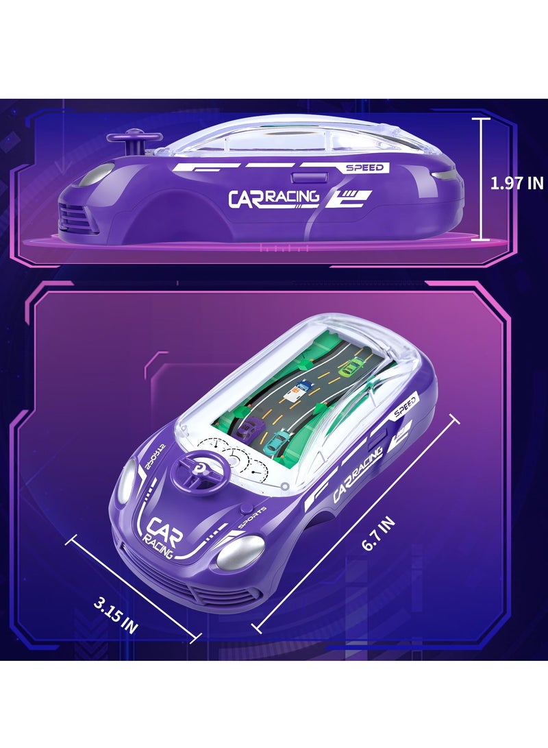 Handheld Car Racing Game for Kids, Simulation Racing Car Game Machine, Console Brain Game Thinking Training Large Screen, Exercise Hand-Eye Coordination for Children