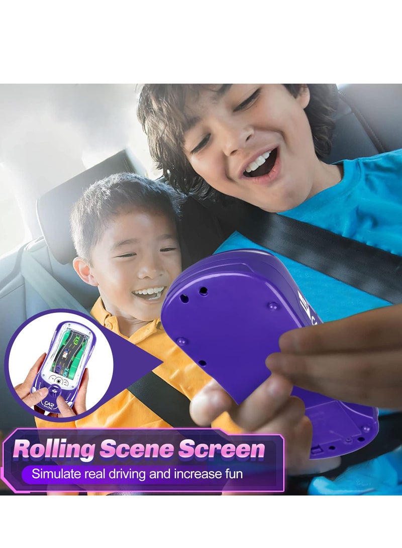 Handheld Car Racing Game for Kids, Simulation Racing Car Game Machine, Console Brain Game Thinking Training Large Screen, Exercise Hand-Eye Coordination for Children