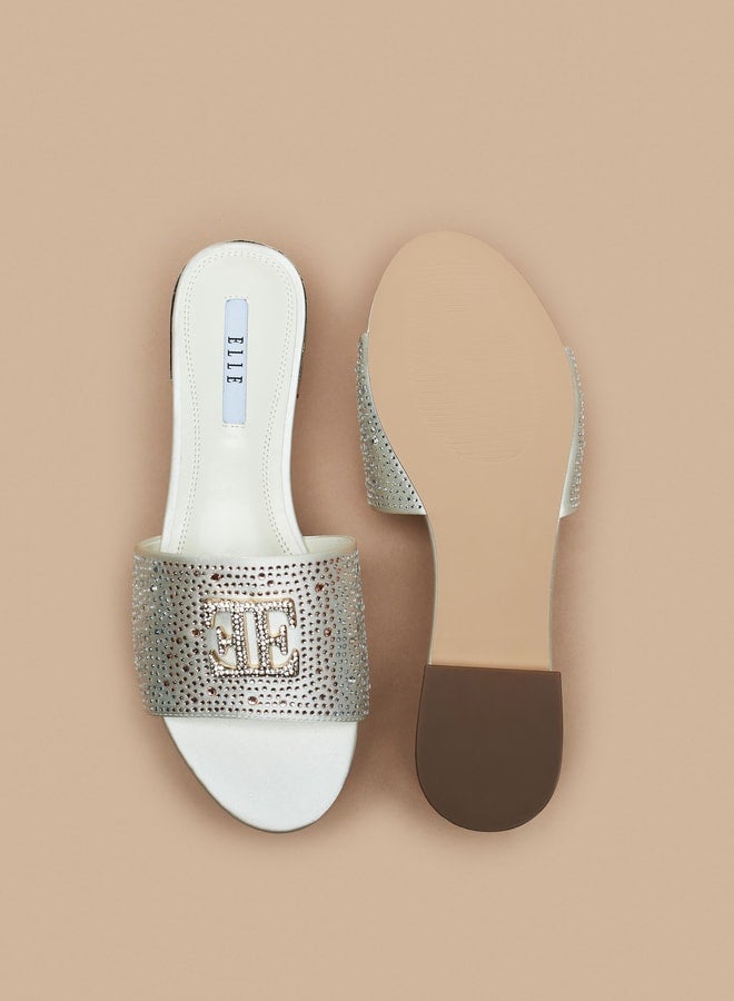 Women's Logo Detail Slip-On Sandals