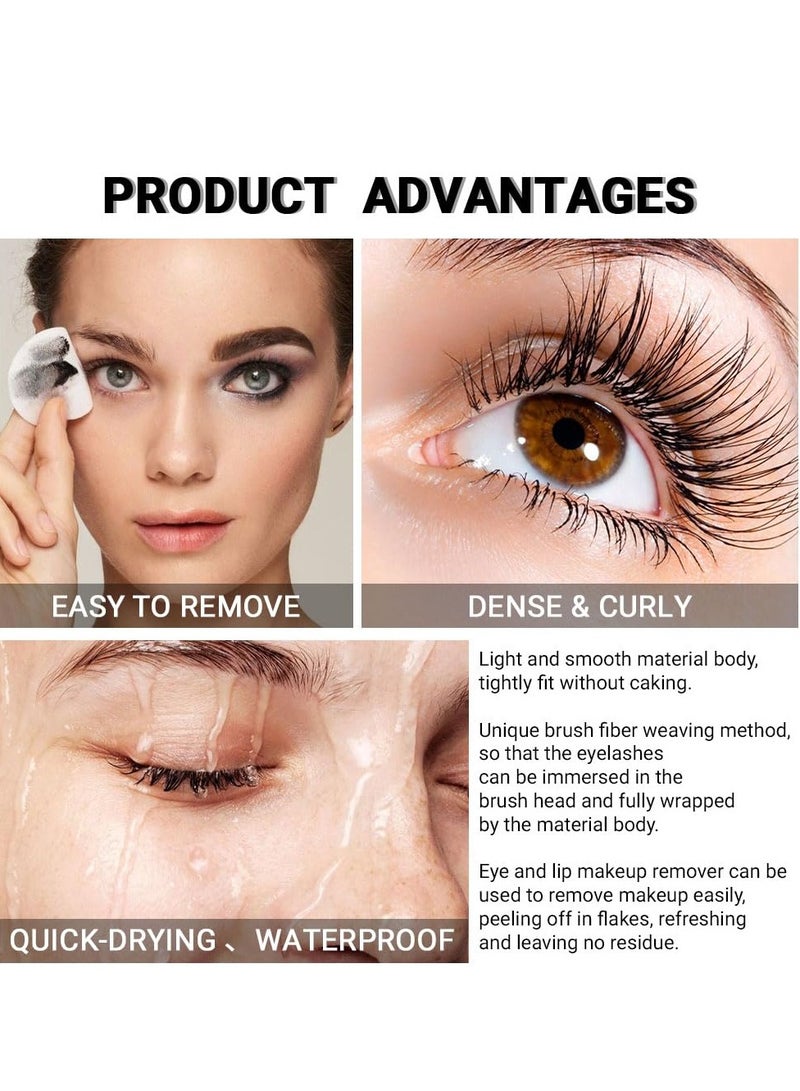 Waterproof Color Mascara, 3PCS Color Mascara Eyeliner Charming Longlasting Mascara for Eyelash Eye Makeup, Fast Dry Eyelashes Curling Lengthening Makeup Eye (White Brown Black)