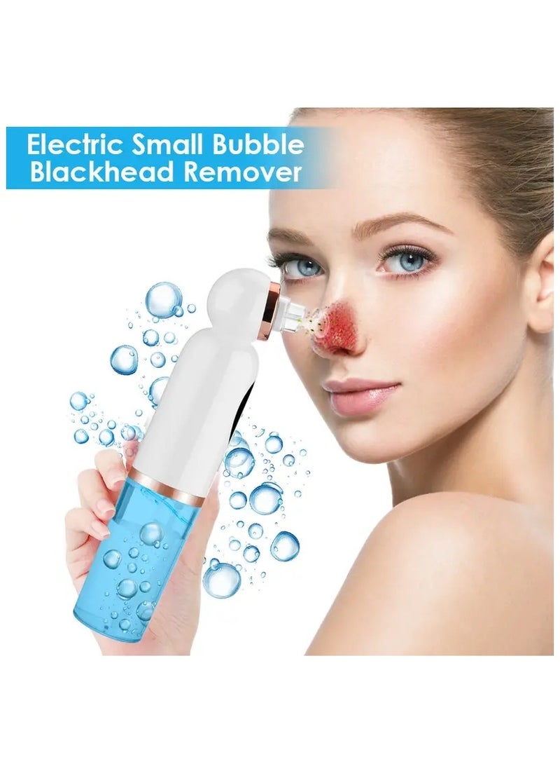 USB Rechargeable Electric Bubble Blackhead Remover - Water Cycle Pore Acne Pimple Removal Vacuum Suction Facial Cleaner Tool