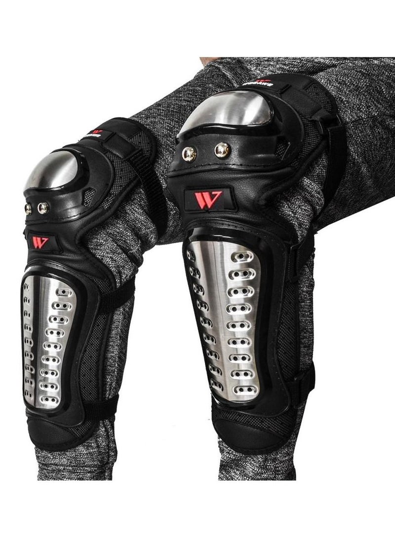 1 Pair Motorcycle Knee Pad Motocross Knee Guards Motorbike Protection Knee Motor-Racing Guards Safety Gears Race Brace Durable