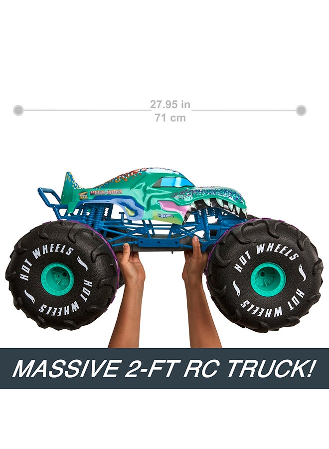 ​® RC Monster Trucks Mega-Wrex™ in 1:6th Scale, Extra Large Remote-Control Toy Truck, More Than 2ft Long