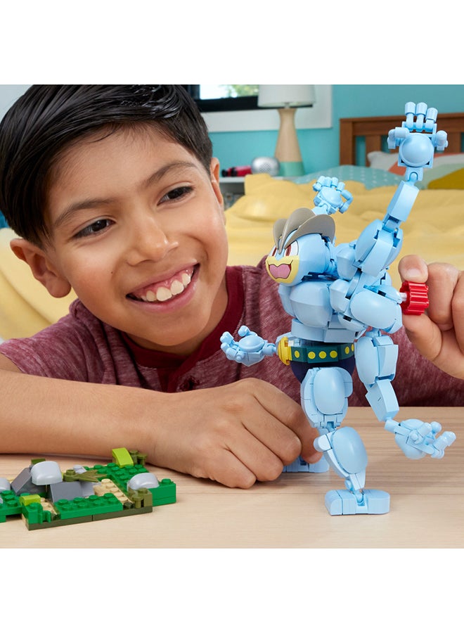 Pokémon Action Figure Building Toys, Machamp With 399 Pieces, 1 Poseable Character With Full Articulation, Gift Idea For Kids
