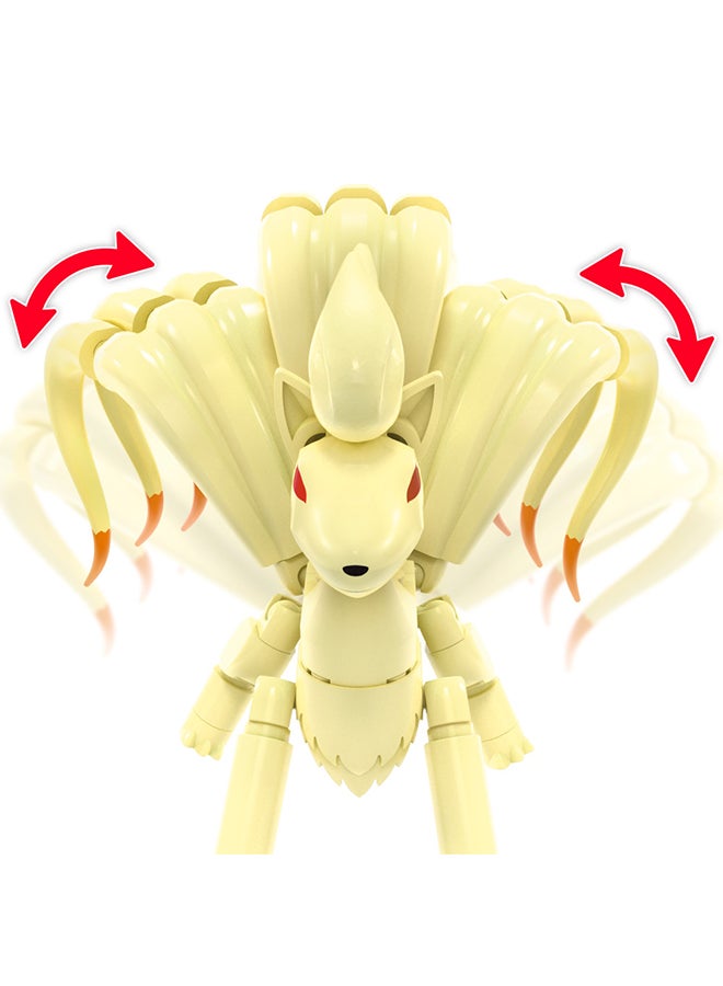 Pokémon Action Figure Building Toys, Vulpix Evolution Set With 145 Pieces And Ninetales, 2 Poseable Characters, Gift Idea For Kids