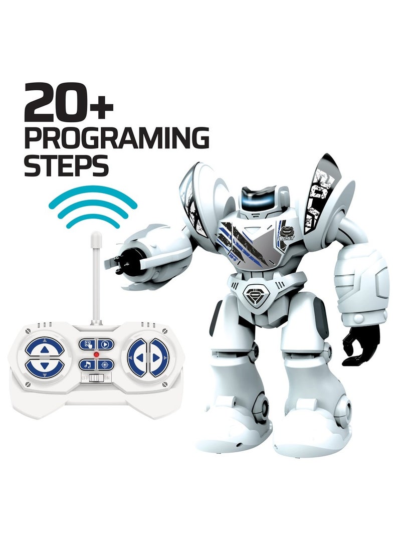 Silverlit YCOO Programmable Robot Toy 34cm Tall, LED Face WHITE for Ages 5+