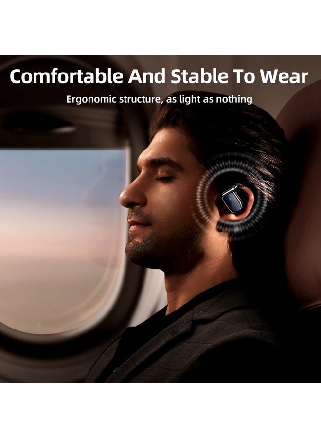 600mAh JR-OE2 OWS Open Headphones Call Noise Canceling Bluetooth 5.3 Directional Audio Transmission 16.2mm Driver Movement IPX5 Waterproof Open earphones For Men And Women Open Earbuds Orange