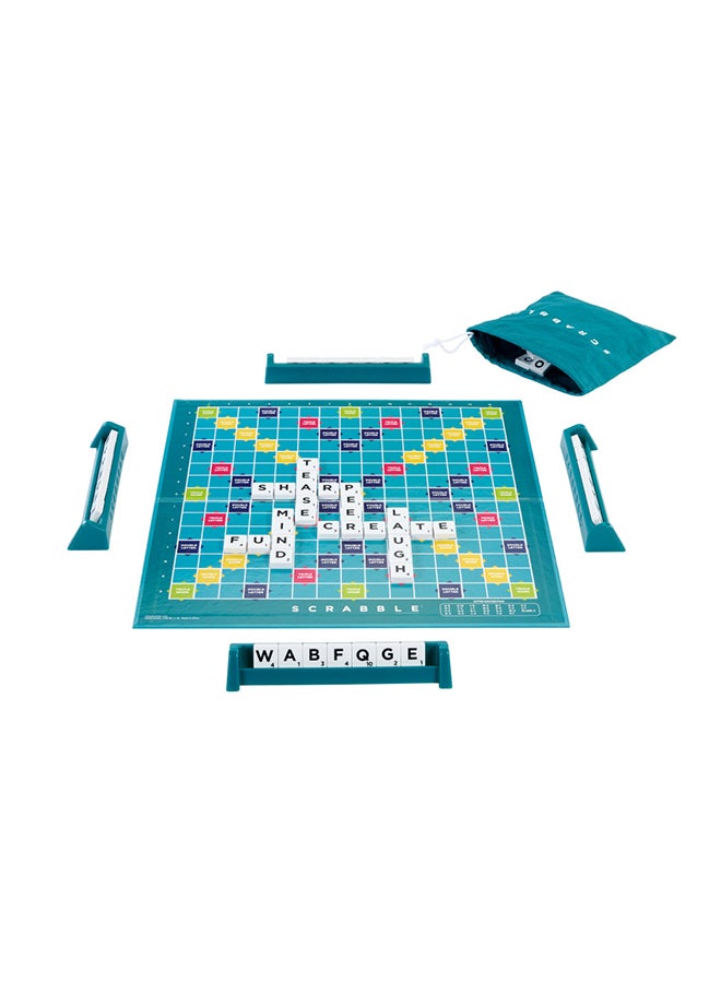 Original Scrabble Two-in-One Game: Classic Scrabble & Scrabble Together for Cooperative Play, Family Word Game, Includes 50 Goal Cards that Teach Scrabble Basics, Ages 10+