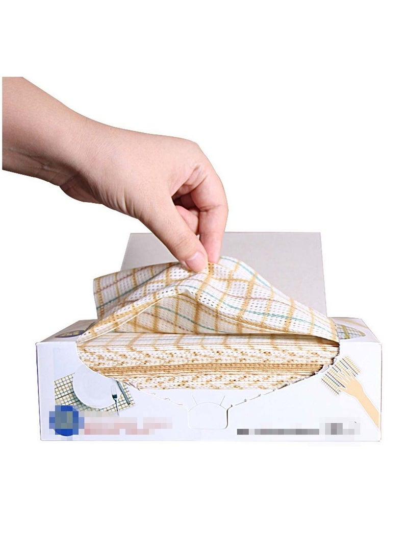 30 PCS Disposable Dishcloths Towel Wipes Kitchen Cleaning Cloth Tablecloths Multi Purpose Non woven