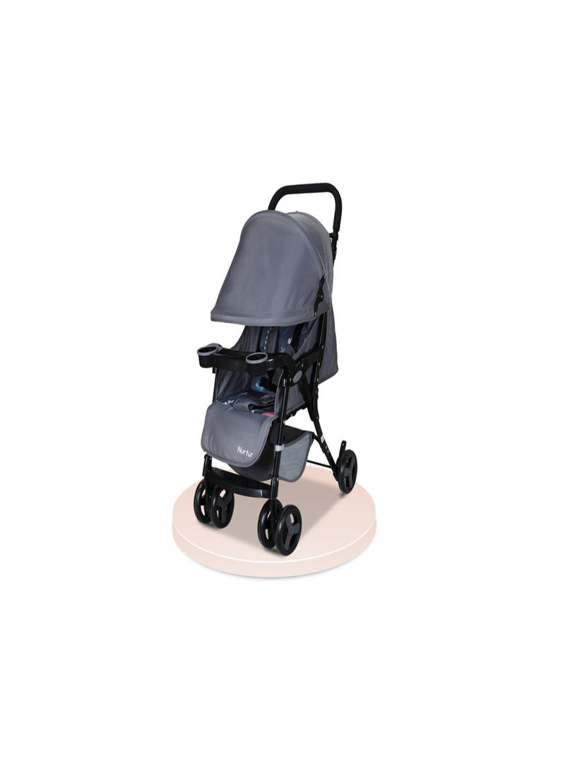 Ryder Lightweight Baby Stroller Storage Basket Detachable Food Tray 5 point harness Adjustable Canopy Adjustable Reclining Seat and Leg rest 0 to 36 months Official Nurtur Product