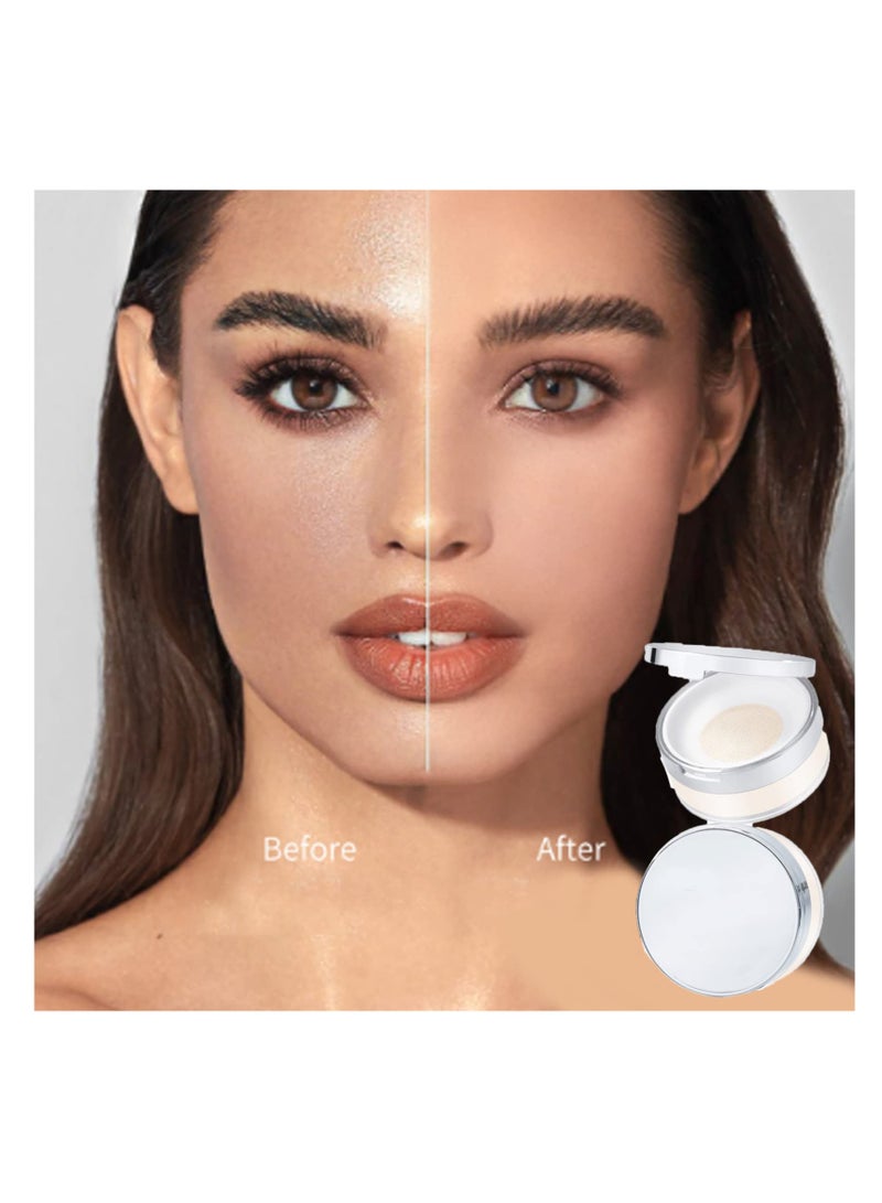 Loose Powder With Mirror, Loose Setting Powder For Mature Skin, Smooth Face Make-up, Long Lasting Translucent Setting Powder, Matte Powder, Milk Makeup, Matte Finish Oil Absorbing Face Powder