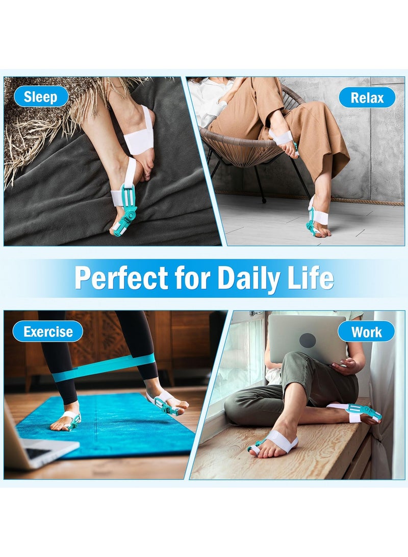 Bunion Corrector for Women & Men, Big Toe Adjustable Knob Bunion Splint for Bunion Relief, Orthopedic Toe Straightener with Anti-slip Heel Strap, Suitable for Left and Right Feet