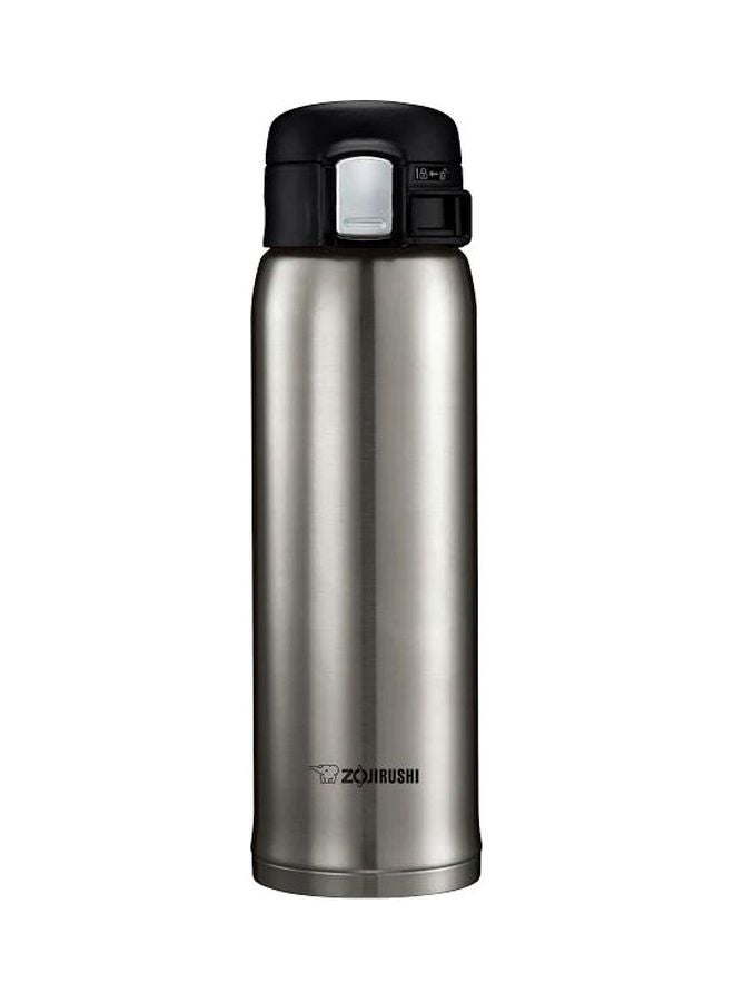 Stainless Steel Vacuum Insulated Flask Silver/Black 25cm