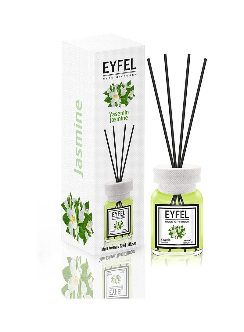 Eyfel Reed Diffuser - Jasmine Fragrance 120 ml - 2 pcs pack