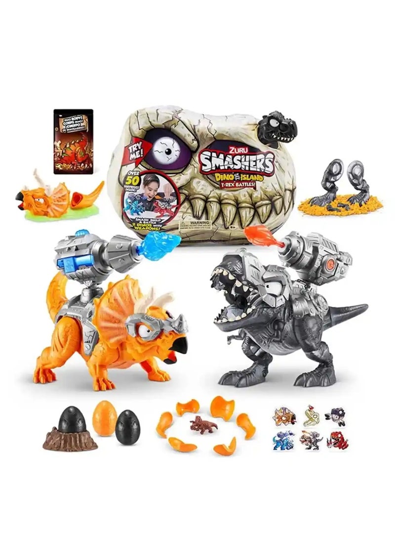 Zuru Smashers - Dino Island S1 T-Rex Battle Playset - 52pcs