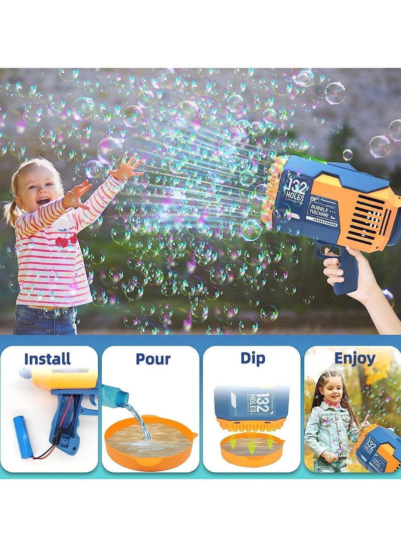 Bubble Machine Gun Kids Toys, 50000+ Bubbles per minute, Gun Blaster Blower for Toddlers Girls Boys For Outdoor Summer Fun Gifts Birthday Party Wedding