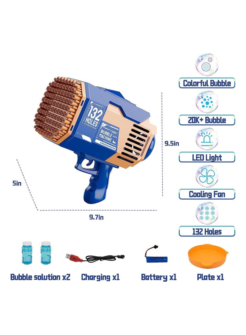 Bubble Machine Gun Kids Toys, 50000+ Bubbles per minute, Gun Blaster Blower for Toddlers Girls Boys For Outdoor Summer Fun Gifts Birthday Party Wedding