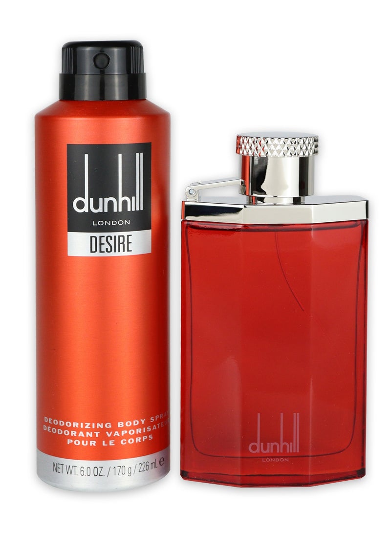 Men's Desire Red Gift Set Fragrance 100ml