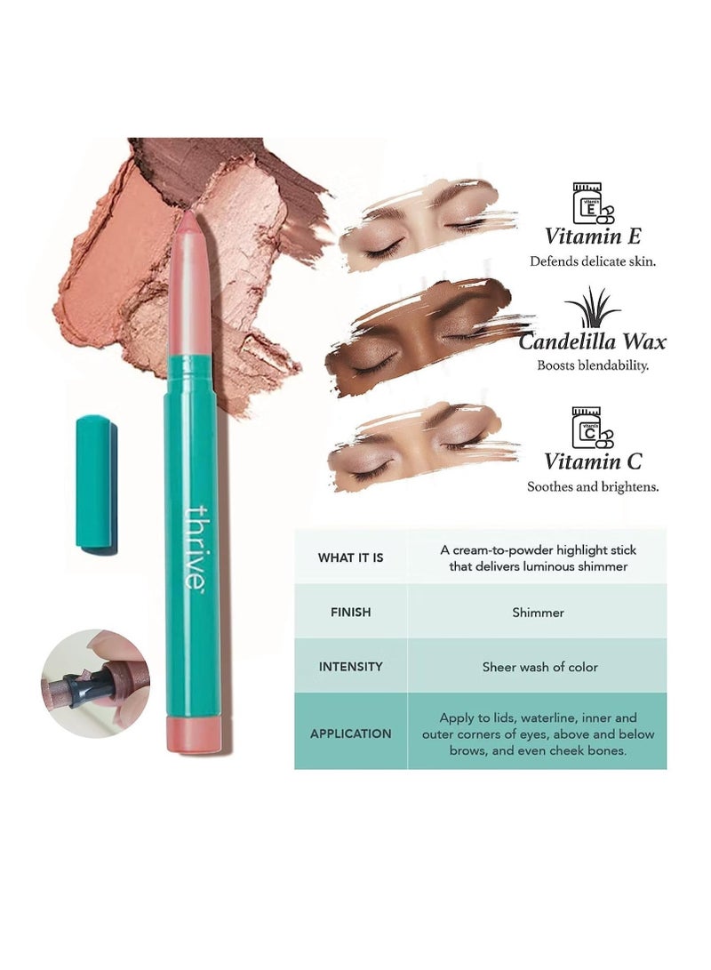 Eyeshadow Stick, Eye Brightener Stick, Shadow Pencil Makeup, Brightener Highlighter Eyeliner Crayon Make up (Mauve Taupe Shimmer)